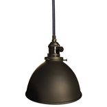 Factory 7" Metal Shade Pendant Light- Black 2 small
