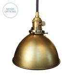 Factory 7" Metal Shade Pendant Light- Brass 1 small