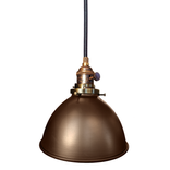 Factory 7" Metal Shade Pendant Light- Bronze 1 small