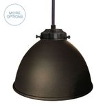 Dome 7" Metal Shade Pendant Light- Black 1 small