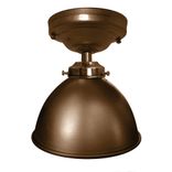 Factory 7" Dome Metal Flush Mount Light- Bronze 1 small