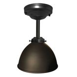 Dome 7" Metal Shade Pendant Light- Black Downrod 1 small