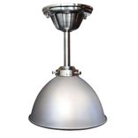 Dome 7" Metal Shade Pendant Light- Nickel Downrod 1 small