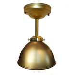 Dome 7" Metal Shade Pendant Light- Brass Downrod 1 small
