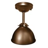 Dome 7" Metal Shade Pendant Light- Bronze Downrod 1 small