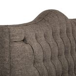 Custom Upholstered Tufted Platform Bed- Linen, Hemp, Cotton, Or Velvet 3 small