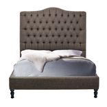 Custom Upholstered Tufted Platform Bed- Hemp, Cotton, Linen, Or Velvet 2 small