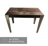 Reclaimed Wood And Hand Welded Steel Industrial Desk 2 small