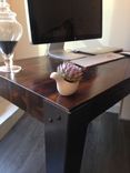 Reclaimed Wood And Hand Welded Steel Industrial Desk 3 small