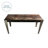 Reclaimed Wood And Hand Welded Steel Industrial Table 1 small