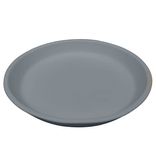 Usa Made Matte Porcelain Usa Made 10" Dinner Plate- Grey 2 small