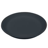 Usa Made Matte Porcelain Usa Made 10" Dinner Plate- Black 1 small