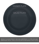 Matte Porcelain Usa Made 7" Salad Plate- Black 4 small