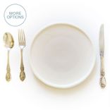 Matte Porcelain Usa Made 9" Dinner Plate- White 1 small