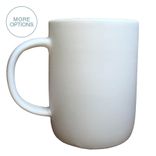 Extra Large Matte Porcelain Usa Made Mug- White 1 small