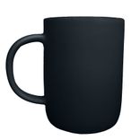 Extra Large Matte Porcelain Usa Made Mug- Black 1 small