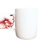 Extra Large Matte Porcelain Usa Made Mug- Black 4 small