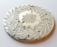 Etched Recycled Glass Coaster Set 4 small