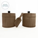 Wood Salt And Pepper Shaker Cellar Usa Made- Walnut 1 small