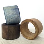 Wood Napkin Ring Usa Made- Black 1 small