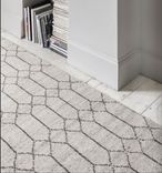 Ikat Hexagon Geometric Moroccan Handmade Woven Rug 2 small