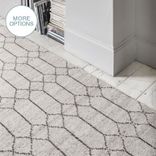 Ikat Hexagon Geometric Moroccan Handmade Woven Rug 3 small