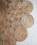 Handmade Crochet Natural Hemp Rag Round Rug 4 small