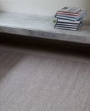 Handmade Herringbone Wool Woven Rug- White & Charcoal 1 small