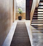Hand Woven Herringbone Hemp Rug- Dark Grey & Stone 1 small