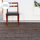 Hand Woven Herringbone Hemp Rug- Dark Grey & Natural 1 small