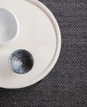 Cable Knit Hand Woven Braided Knotted Wool Rug- Charcoal 1 small