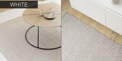 Cable Knit Hand Woven Braided Knotted Wool Rug- Stone 5 small