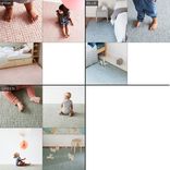 Cable Knit Hand Woven Braided Wool Rug- White 4 small