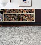 Cable Knit Hand Woven Braided Wool Rug- Brown 2 small