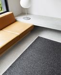 Cable Knit Hand Woven Braided Wool Rug- Dark Grey 5 small