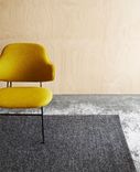 Cable Knit Hand Woven Braided Wool Rug- Dark Grey 4 small