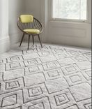 Ikat Geometric Moroccan Handmade Diamond Weave Rug 2 small