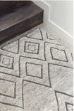 Ikat Geometric Moroccan Handmade Diamond Weave Rug 3 small