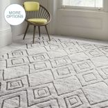 Ikat Geometric Moroccan Handmade Diamond Weave Rug 1 small