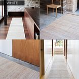 Handmade Flat Weave Hemp Rug- Brown 2 small