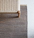 Handmade Flat Weave Hemp Rug- Brown 1 small