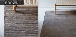Handmade Flat Weave Hemp Rug- Brown 3 small