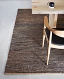 Handmade Flat Weave Hemp Rug- Black 1 small