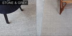 Pebble Hand Woven Knotted Wool Rug- Stone & Grey 2 small