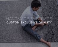 Pebble Hand Woven Knotted Wool Rug- Stone & Grey 4 small