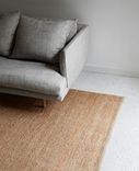 Handmade Chunky Hemp Woven Rug- Natural 2 small
