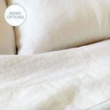 Usa Made French Linen Pillowcase- White 1 small