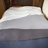 Handmade Chunky Crochet Knit Throw- Charcoal 5 small