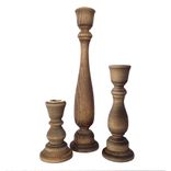 Usa Made Wood Candle Holder 3 small