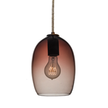 Luce Collection- Handblown Glass Globe Pendants 3 small